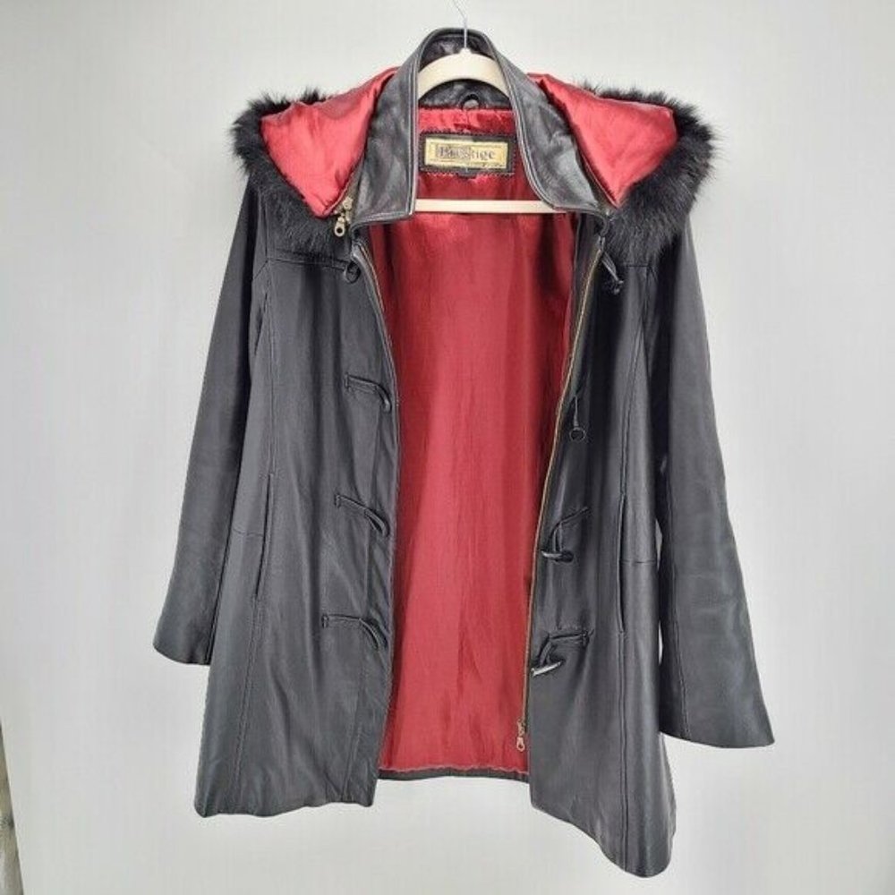 Prestige | Leather Coat | Black